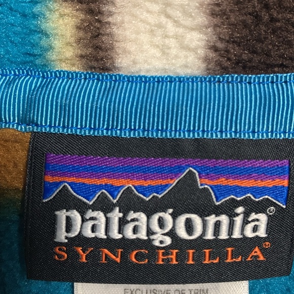 Patagonia Synchilla Women’s Snap Pullover Guatemala Brown Bear Rare Large - Picture 6 of 11